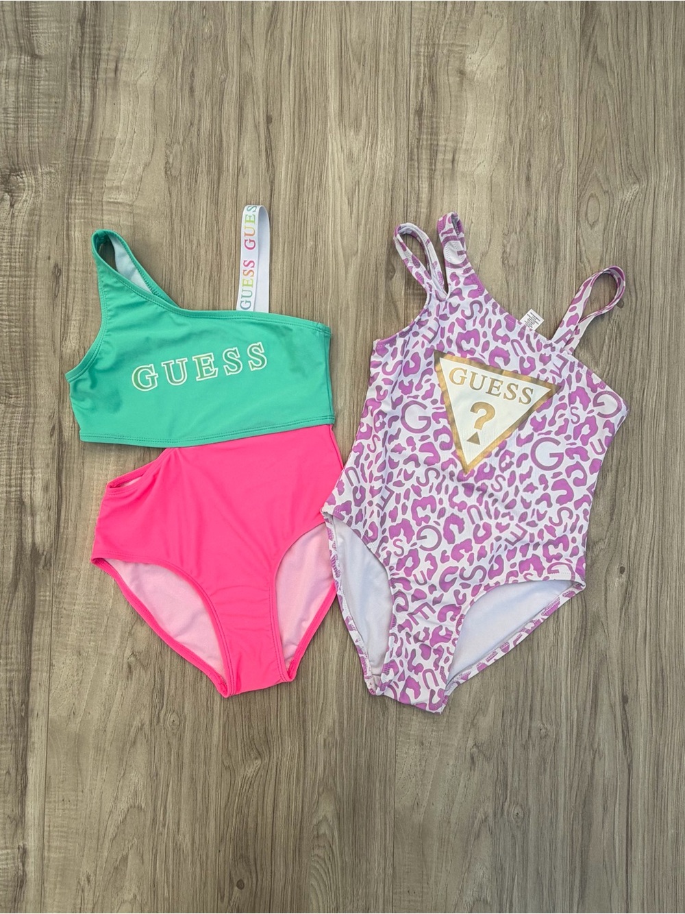 Guess Kids two colorful girls' swimsuits